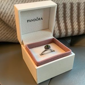 Pandora August Birthstone Ring Size 5